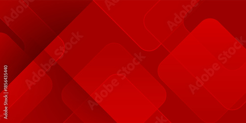 Modern red abstract background with layered rounded geometric shapes and smooth gradient tones, minimalist contemporary design ideal for business presentations, branding, posters, banners, websites.