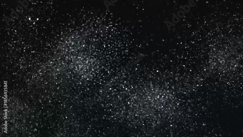 Soft Cosmic Glow Formed by Drifting Silver Glitter