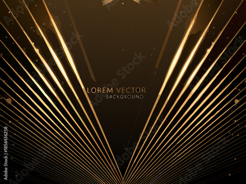 Golden light rays burst from a dark center creating a dramatic effect