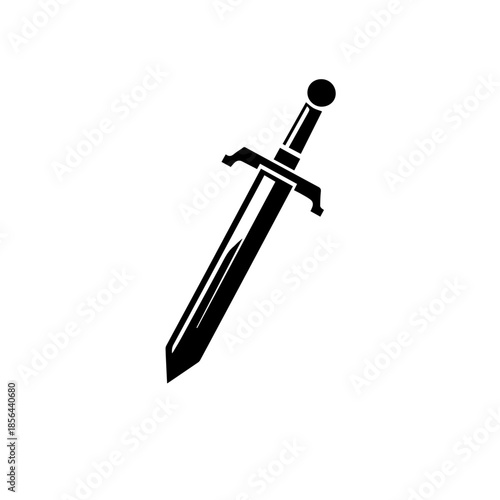 "Rustic Sword Vector Illustration"