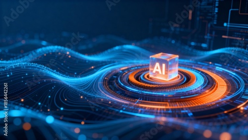 AI technology abstract design