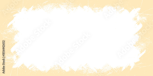 Abstract light orange frame with white copy space for text or image.