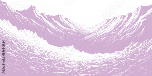 Abstract purple and white wavy pattern with dynamic flowing lines.