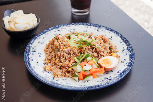 Overhead Shot of Nasi Goreng Dish
