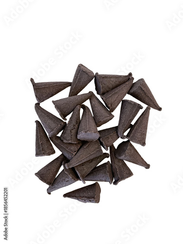 Triangular black incense aggregate background