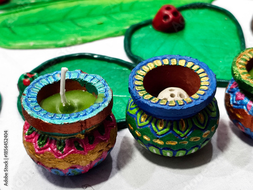 Beautiful Hand crafted colorful decorative items, The craft of each state in India reflect the influence of different empires.