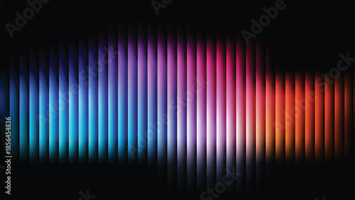 Dark vertical glass grooves, blurred violet navy gradient field with subtle white haze and optical depth, modern elegant cover template, vector illustration