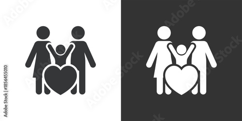 Family Care icon. Solid glyph series icon