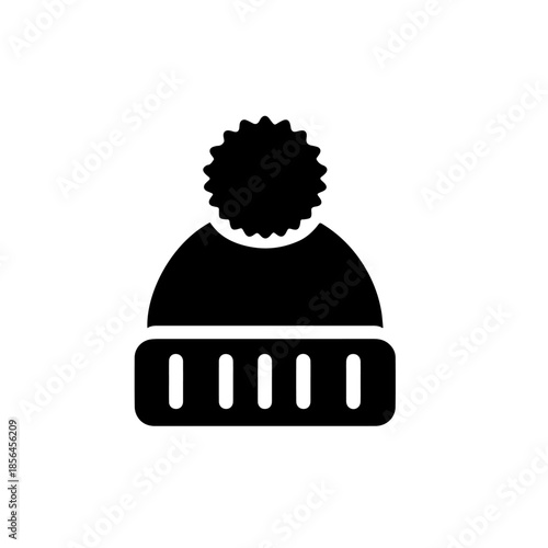Winter Cap Vector – Stylish Warm Knit Beanie Illustration