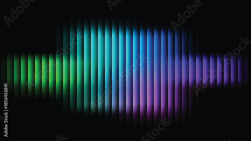 Dark vertical glass grooves, blurred violet navy gradient field with subtle white haze and optical depth, modern elegant cover template, vector illustration