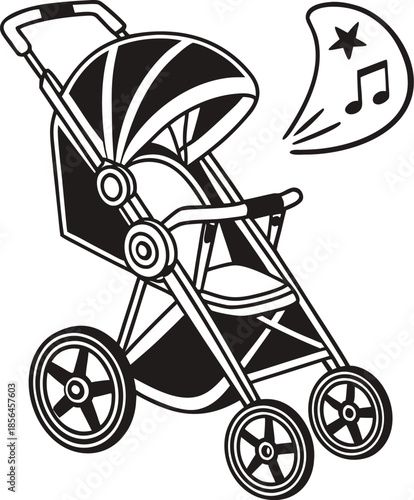 baby carriage vector illustration
