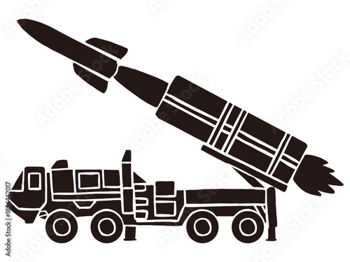 Long-Range Anti-Ship Cruise Missile Vector Illustration – Naval Defense and Security Concept