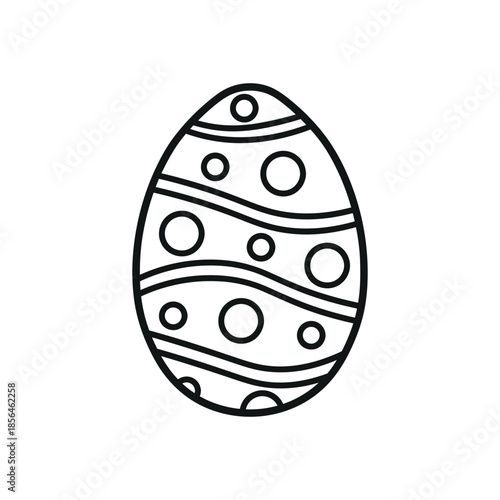Hand Drawn Easter Egg Doodle
