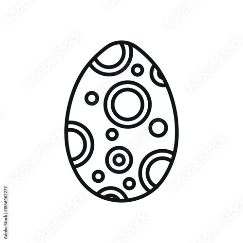 Hand Drawn Easter Egg Doodle