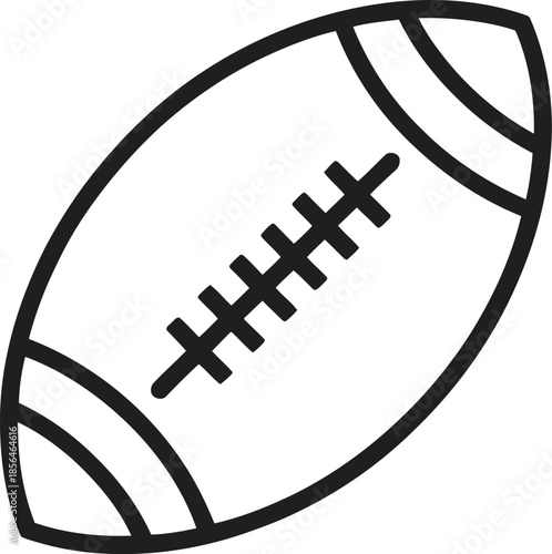 American Football Line Icon. Sport, Game, Competition, Athletic Outline Vector Illustration