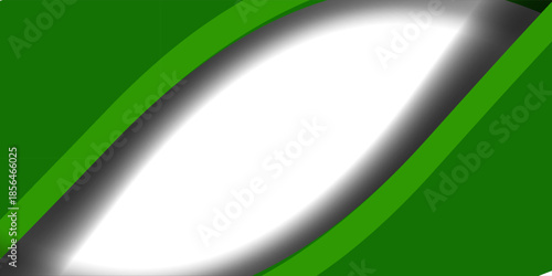 Latar belakang gelombang hijau modern dengan lengkungan halus, nada gradien, dan garis tipis putih dan hijau mengalir pada latar belakang putih bersih.