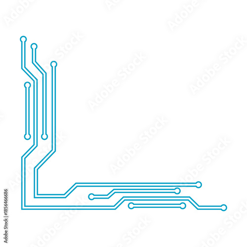 Neon Cyber Technology Corner