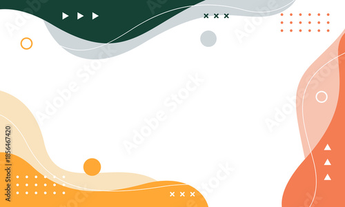 Abstract organic wave background with geometric elements in neutral colors, modern wallpaper, suitable for templates, sale banners, business ads, covers, websites, and pages