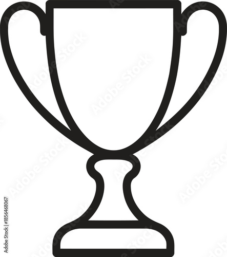 Trophy Cup Line Icon. Award, Winner, Achievement Outline Vector Illustration