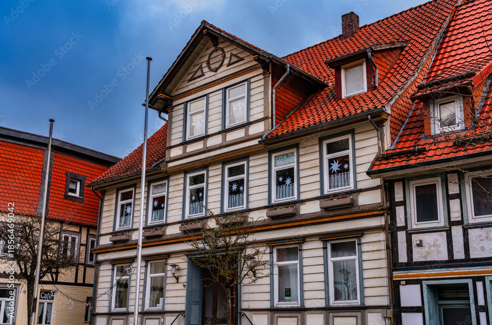 Fototapeta premium Rathaus in der Bergstadt Bad Grund im Harz