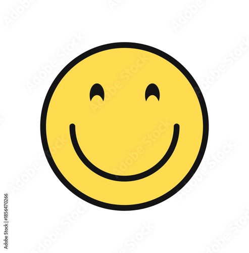 Emoticon icon logo vector design template, happy emoji