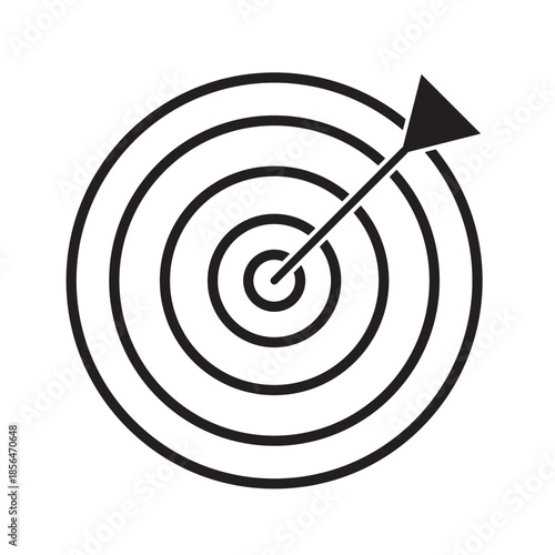 Target set icon sign vector.