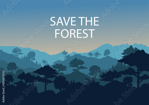 Background design inspired by saving forests, featuring lush greens and natural textures. Ideal for environmental campaigns, eco-friendly branding, and nature-themed visuals—versatile and impactful.