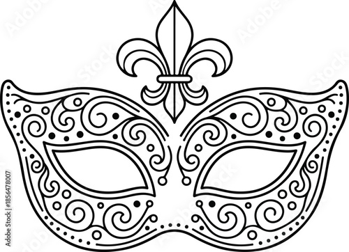 Mardi Gras Vector Illustration with Festival and Colorful Celebration Concept