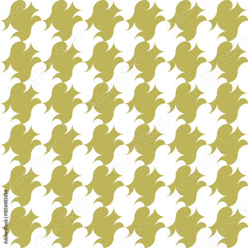 Seamless golden pattern, geometric vector design, abstract background.