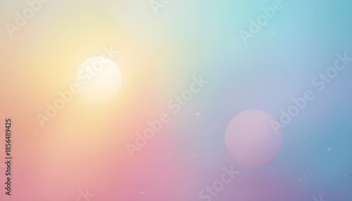 Blurred sun gradient pastel color background creating soft warm dreamy abstract atmosphere design visual backdrop