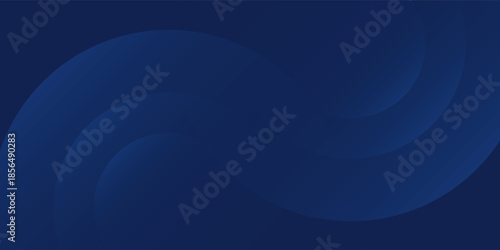 Abstract blue simple glowing geometric lines on dark blue background. creative
