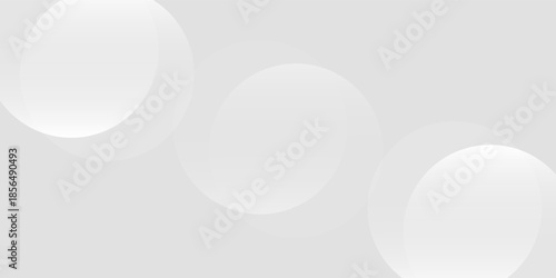 Minimalist white and gray abstract background with soft geometric shapes and halftone dot patterns. futuristic pattern good art gradient