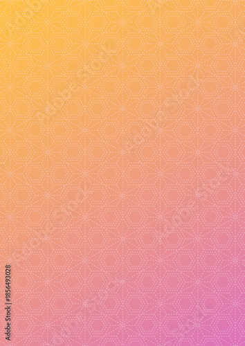 麻の葉と亀甲模様のきれいな和風背景