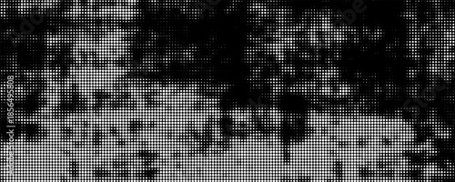 Set of halftone wavy stripes. Design for poster, invitation, gift card, coupon, book cover. Half tone curve waves. Retro backgrounds. Vector illustration.