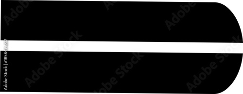 Black Racing Stripes Flat Style Vector Icon Speed Mark Symbol and Dynamic Outline Graphic Featuring Motion Lines, Chevron Arrows and Fast Design Elements