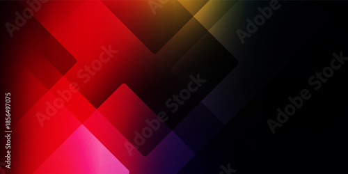 Abstract geometric red color background, vector illustration