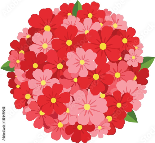 Vibrant Floral Bouquet Vector Design for Creative Projects
