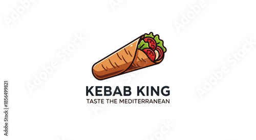 Kebab Logo Design – Middle Eastern Turkish Street Food and Grill Restaurant Brand Identity
