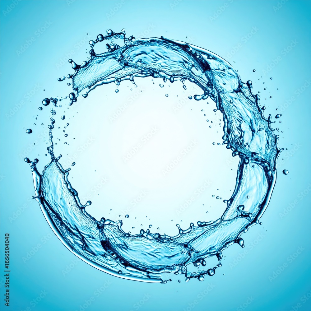 Obraz premium Abstract circular water splash