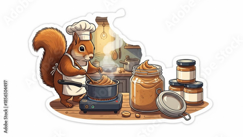 Squirrel Selling Artisan Peanut Butter
