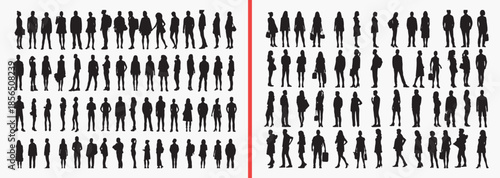 people silhouette clipart, standing human figures, walking people icons, daily life silhouettes, casual people poses, black white people silhouettes, printable human figures, lifestyle people pack, cr