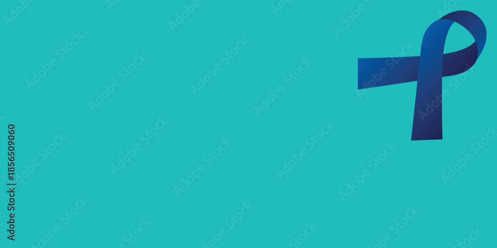 Fototapeta premium Awareness ribbon background template. Simple health banner