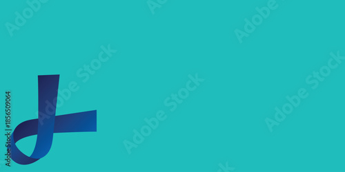 Awareness ribbon background template. Simple health banner