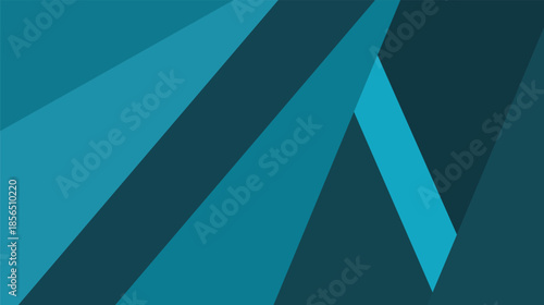 An abstract geometric vector background featuring a blue and green triangle pattern with light line art shapes for a modern banner design concept