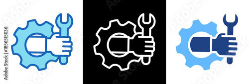 Mechanical triplestyle icon