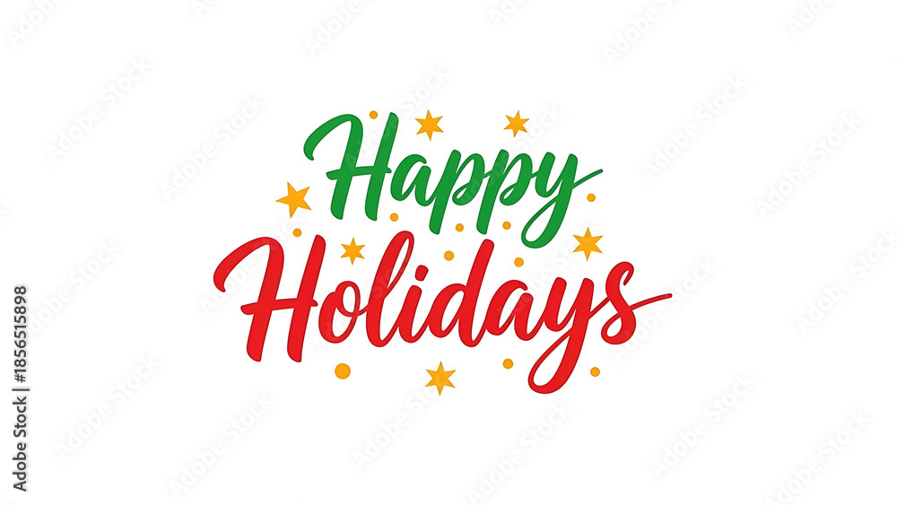 Obraz premium Holiday Celebration, Happy Holidays Greeting, Festive Environment, Digital Design, Cheerful Viewpoint, Joyful Concept