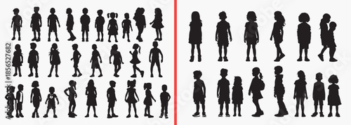 women silhouette vector, female people clipart, girl standing poses, woman shadow illustration, female character silhouettes, people svg bundle, human figure vector, women fashion poses, black people 