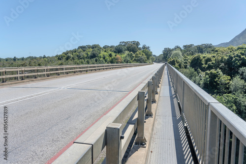 Garden Route road bridge over Storms river gorge, near Kou-Kamma, South Africa