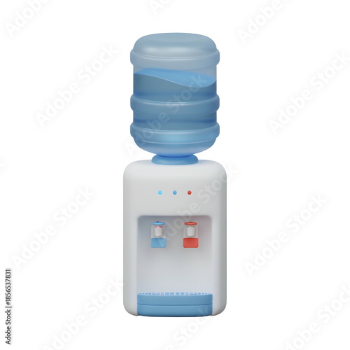 Water Cooler with Bottle on Top.
