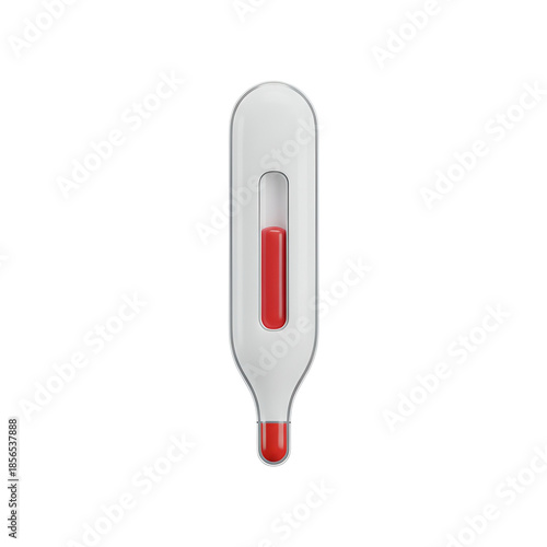 Digital Thermometer Showing High Temperature Reading.